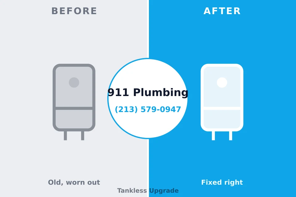 Before and after: plumbing repair North Bennington, VT